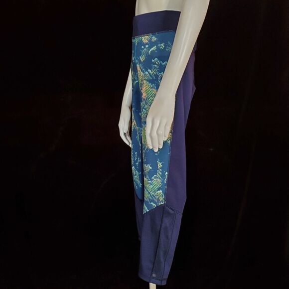 Under Armour Compression Heatgear Blue & Green Leggings (L) - Picture 4 of 6